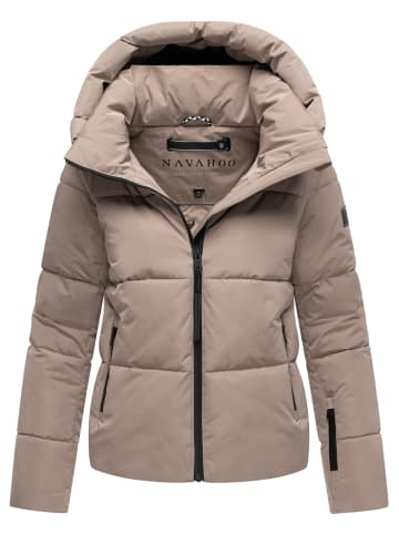 Navahoo Steppjacke Frostherz XIV in Taupe Grey