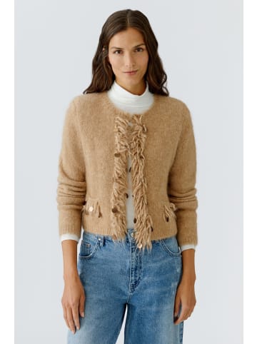 Oui Strickjacke in beigemel