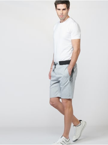 KOROSHI JOGGER INTERLOCK SHORTS in grau