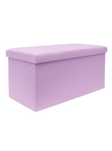 Intirilife Faltbare Sitzbank 76x38x38 cm in LOTUS ROSA