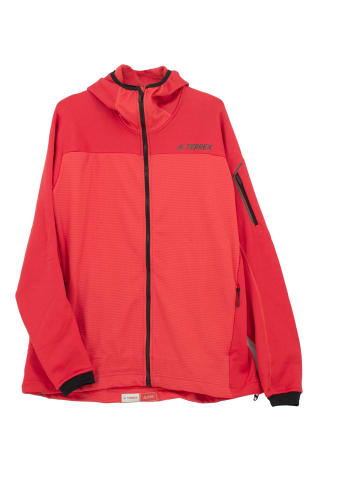 adidas Pullover Hiking Terrex Stockhorn Hooded Fleece in Rot