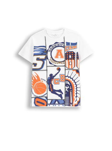 Coccodrillo T-Shirt mit kurzen Ärmeln in weiß