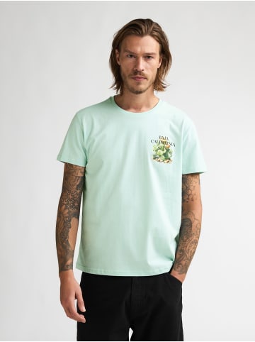 Petrol Industries T-Shirt mit Rückenprint Magma in Grün