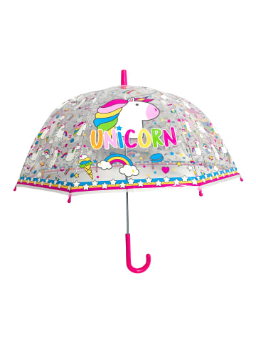 Einhorn Kinder Regenschirm Einhorn transparent in Pink