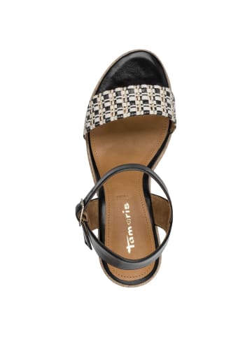 Tamaris Sandalette in BLACK COMB