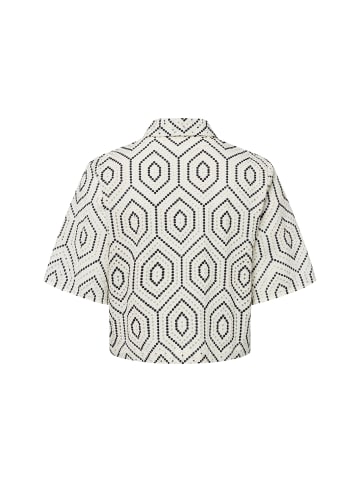 Marie Lund Bluse in ecru schwarz