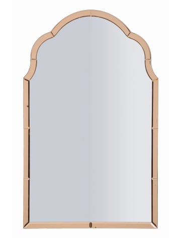 Mauro Ferretti Wandspiegel mit rosa Glasrahmen, 62 x 1 x 100 cm