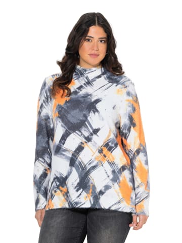 Ulla Popken Pullover in hellgrau mélange