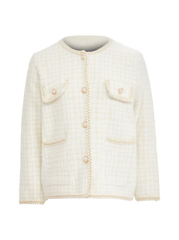 CARNEA Damen Strickjacke in Wollweiss