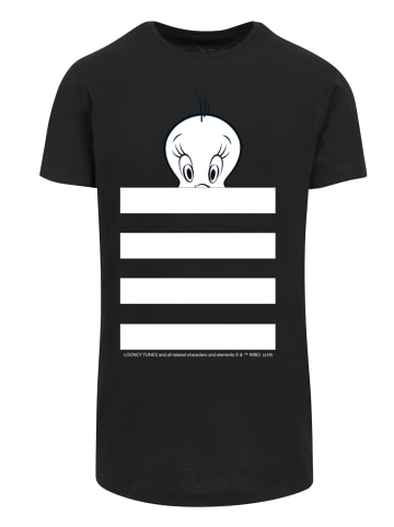 F4NT4STIC T-Shirt Looney Tunes Tweety Pie Striped Faux in schwarz