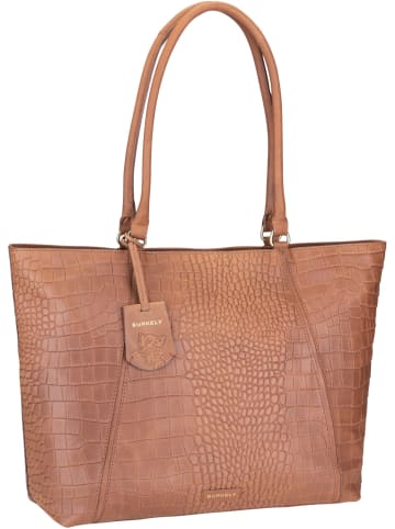 Burkely Shopper Cool Colbie Wide Tote 15,6" in Cognac