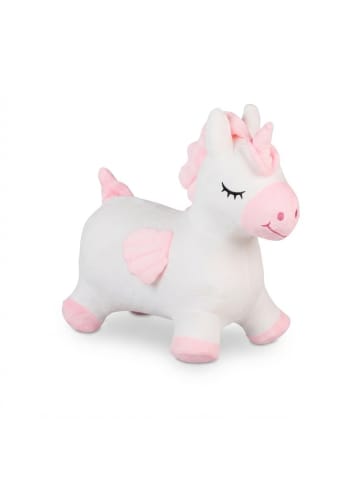 Hüpftier "Einhorn" in Weiß/ Rosa