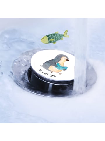 Mr. & Mrs. Panda waschbeckenstöpsel Pinguin Buch ohne Spruch in Weiß