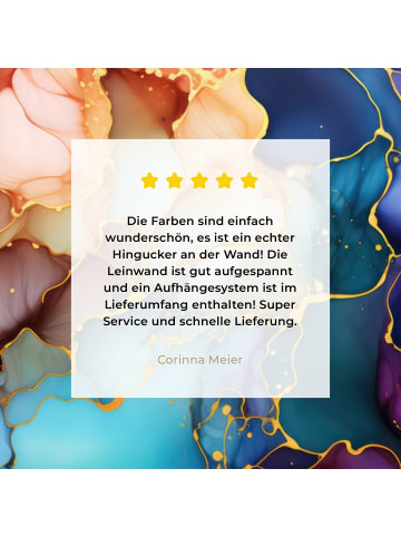 MuchoWow Leinwand bilder Abstrakte Kunst bunt (BxH)