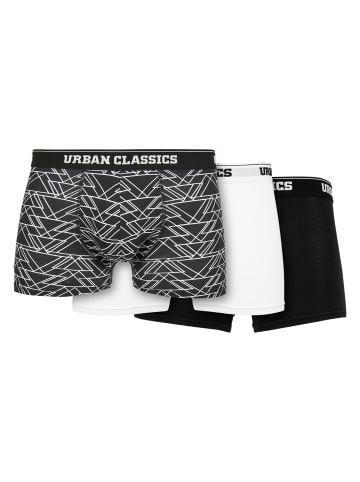 Urban Classics Boxershorts in tron aop+white+black