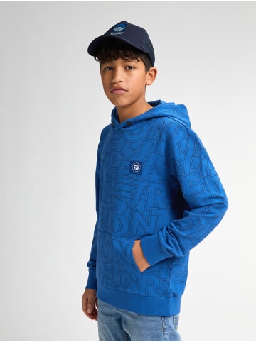 Petrol Industries Hoodie mit Allover-Muster Oceana in Blau
