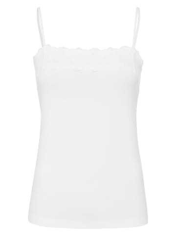 Zero  Top mit Spitzenkante Style Tessa in Offwhite