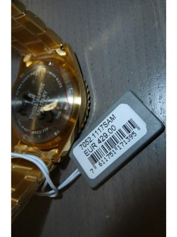 Swiss Alpine Military by Grovana Analoguhr für Herren in gold