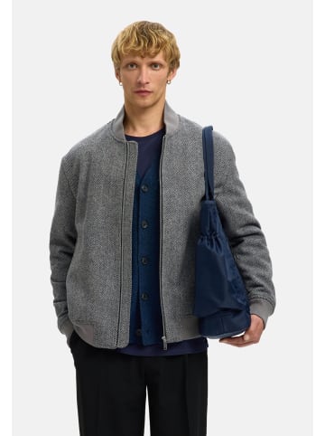 SELECTED HOMME Sweatjacke 'Jens' in dunkelgrau