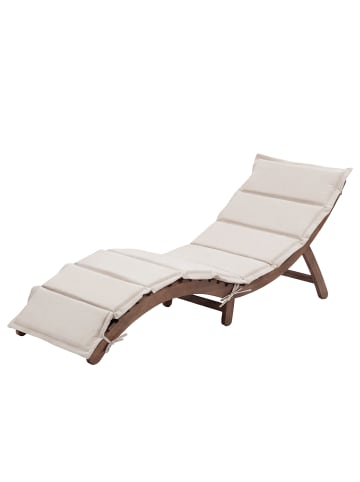 home24 Klappbare Gartenliege Yomi in Beige