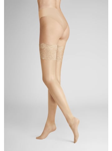 Hudson Halterlose Feinstrümpfe Glamour 20 Doppelsilikonstreifen in Skin