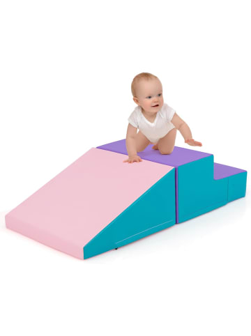 COSTWAY 2 TLG. Schaumstoffbausteine Kinder in Lila