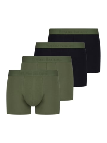 Bruno Banani Retro Short / Pant Flowing in Schwarz / grün