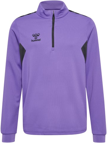 Hummel Halbreißverschluss Jacke Hmlauthentic Kinder in DAHLIA PURPLE/ASPHALT