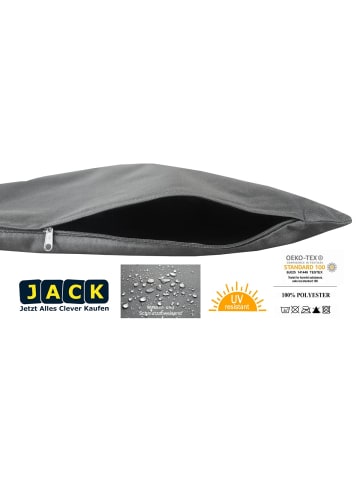 JACK 2er Set Outdoor Kissenhülle 30x50cm in Anthrazit