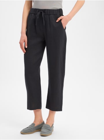 Marie Lund Leinenhose in schwarz