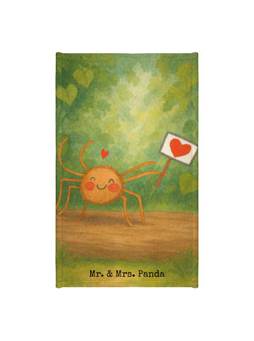 Mr. & Mrs. Panda Gästehandtücher Spinne Agathe Motivation Design... in Weiß