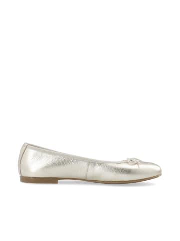 Bianco Ballerinas in Gold