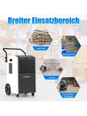COSTWAY 73 L/Tag kommerzieller Luftentfeuchter in Weiß