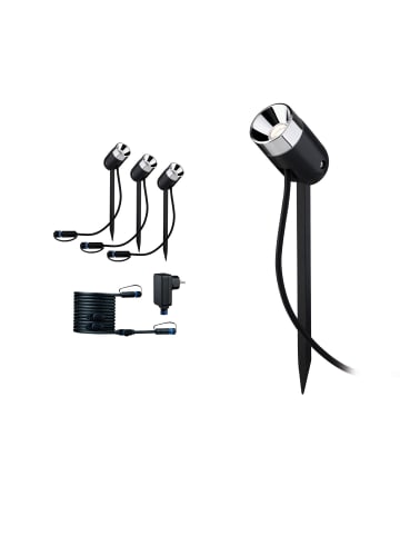 paulmann Plug & Shine LED Gartenstrahler Pike Basisset