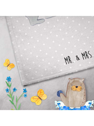 Mr. & Mrs. Panda Handtuch Koala Luftballon ohne Spruch in Grau Pastell