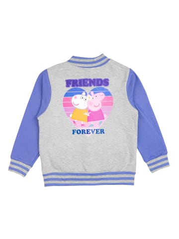 United Labels Peppa Wutz Collegejacke - Friends Forever Baseball Retro in grau