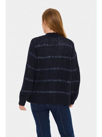 SAINT TROPEZ Strickjacke NoraliSZ Lockere Passform in Night Sky
