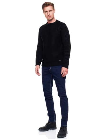 Rusty Neal Dark Blue Jeans Hose "MELVIN" Slim Fit Cotton-Stretch in Dark Blue