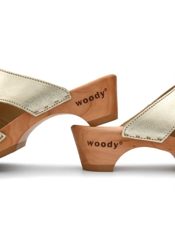 Woody Sandale in schwarz