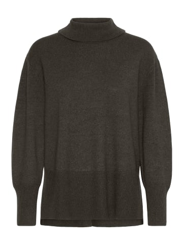 Pulz Strickpullover PZSTEFFI Relaxed fit in Espresso Melange