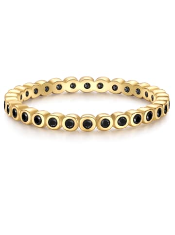 Glanzstücke München Ring aus Sterling Silber mit Zirkonia in gelbgold