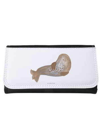 Mr. & Mrs. Panda Damen Geldbörse Robbe Lachen ohne Spruch in Weiß