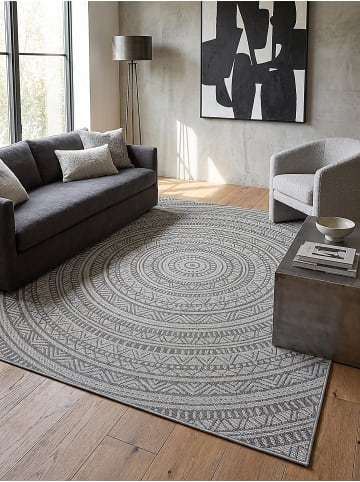 KADIMA DESIGN Teppich flachgewebt Orientalisch flachgewebt pflegeleicht Flur in Anthrazit
