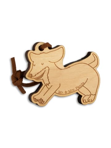 Mr. & Mrs. Panda Schlüsselanhänger Hund Dackel ohne Spruch in Braun