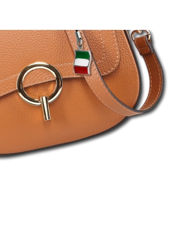 Florence Florence Umhängetasche Leder hellbraun ca. 23cm