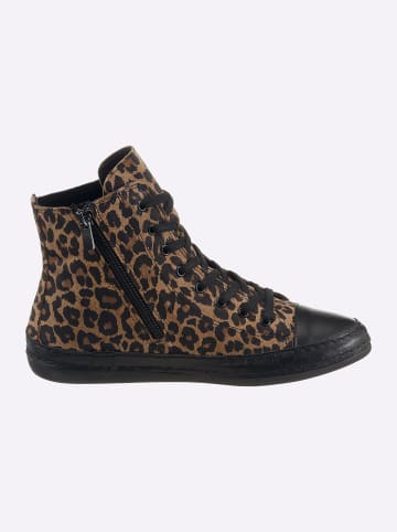Andrea Conti Sneaker in schwarz-braun-leo