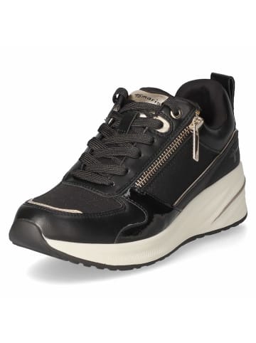 Tamaris Schnürhalbschuh in schwarz