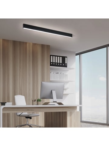 ZMH LED Deckenleuchte in schwarz 25W Modern Dimmbar L 80CM Lang Bürolampe