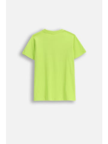 MOKIDA Baumwoll-T-Shirt mit kurzen Ärmeln in limonengrün