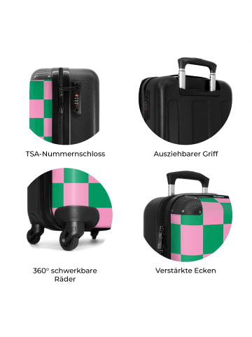 NoBoringSuitCases Suitcase, Handgepäck, Koffer, Trolley, Reisekoffer Karierter Druck in